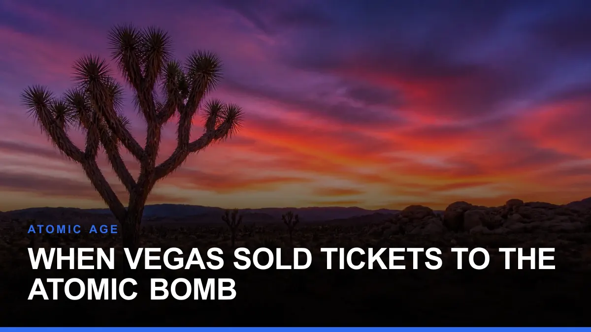 When Vegas Sold Tickets to the Atomic Bomb