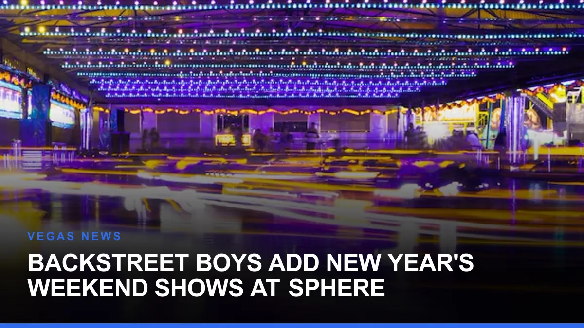 Backstreet Boys Add New Year's Weekend Shows at Sphere