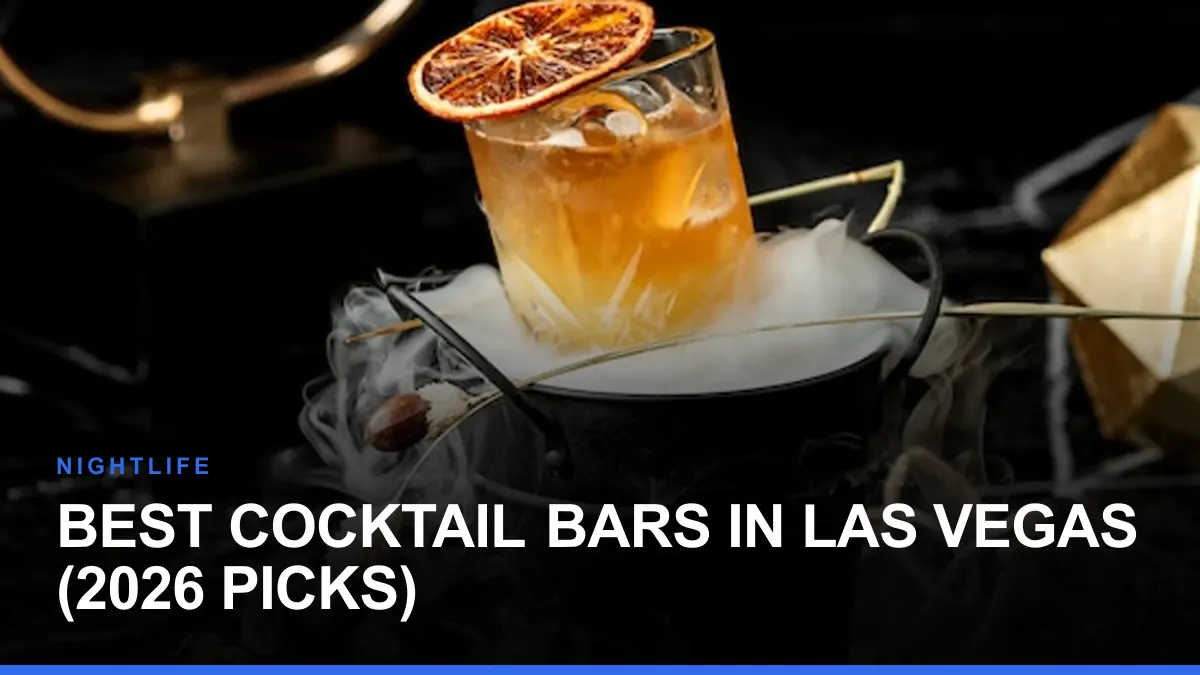 Best Cocktail Bars in Las Vegas (2026 Picks)