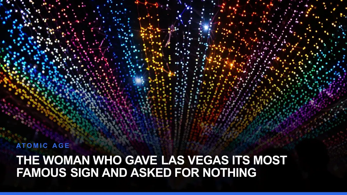 The Woman Who Gave Las Vegas Its Most Famous Sign and Asked for Nothing