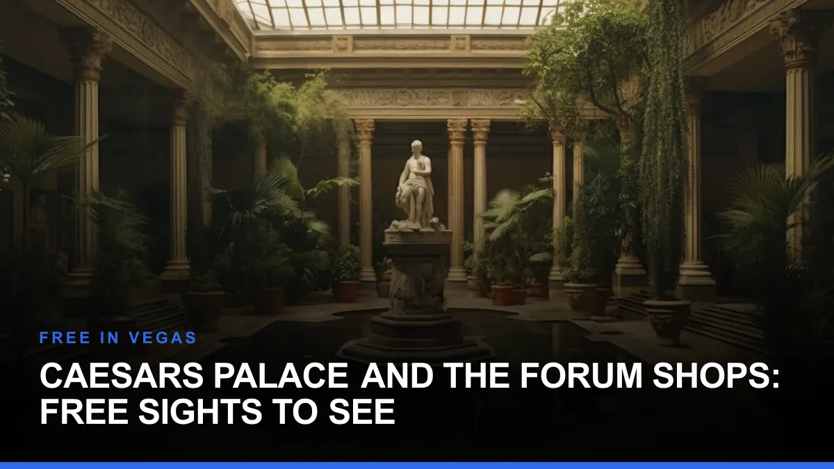 Caesars Palace and The Forum Shops: Free Sights to See