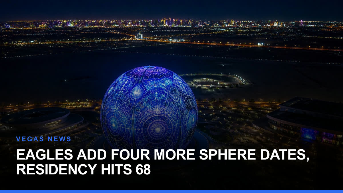 Eagles Add Four More Sphere Dates, Residency Hits 68