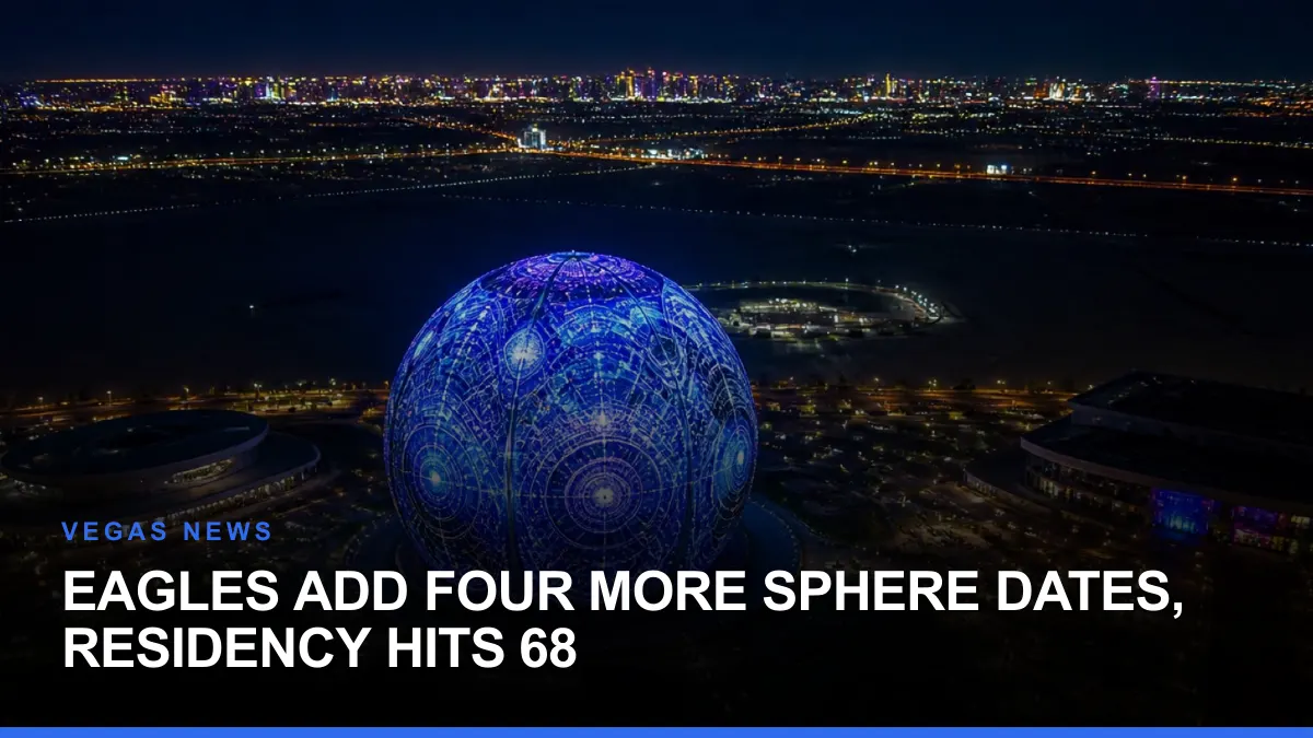 Eagles Add Four More Sphere Dates, Residency Hits 68