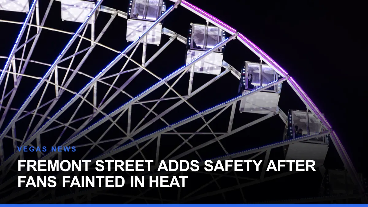 Fremont Street Adds Safety After Fans Fainted in Heat