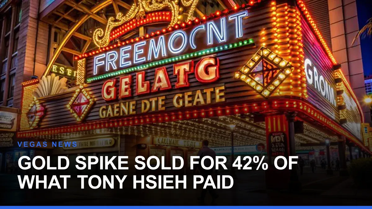 Gold Spike Sold for 42% of What Tony Hsieh Paid
