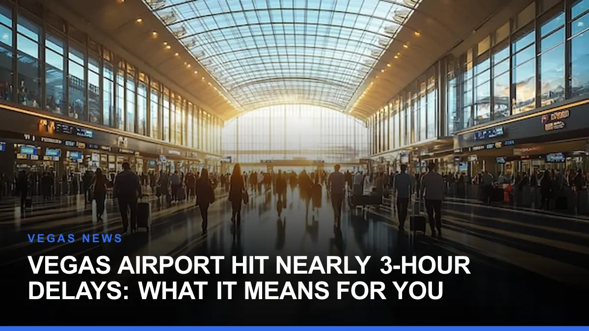 Vegas Airport Hit Nearly 3-Hour Delays: What It Means for You