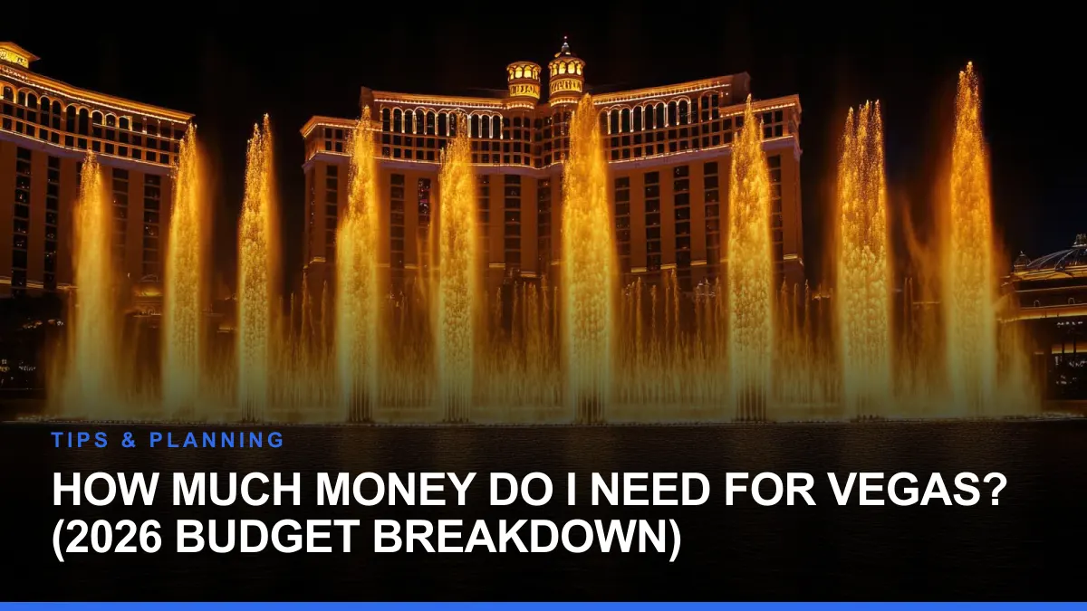 How Much Money Do I Need for Vegas? (2026 Budget Breakdown)