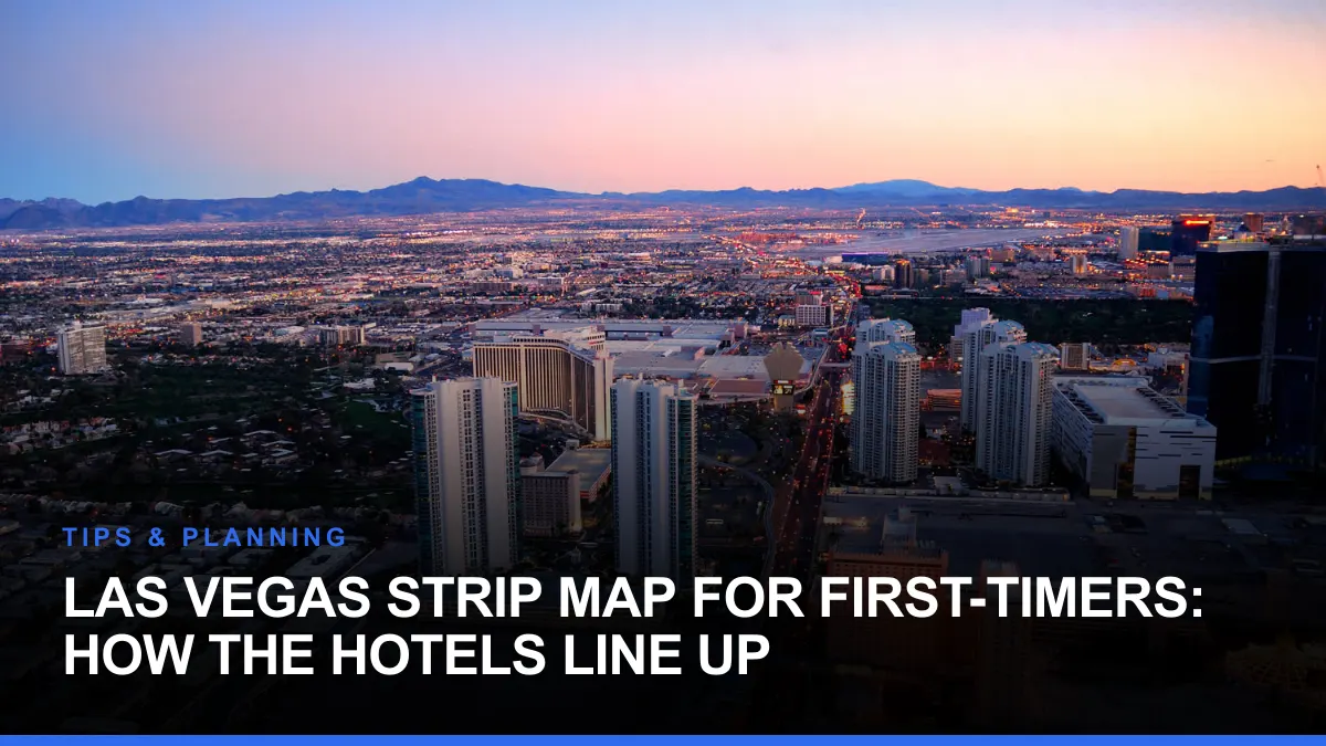 Las Vegas Strip Map for First-Timers: How the Hotels Line Up