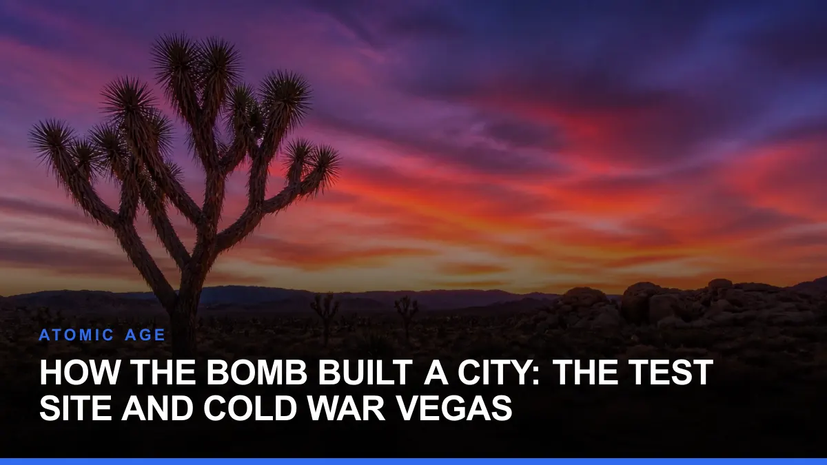 How the Bomb Built a City: The Test Site and Cold War Vegas